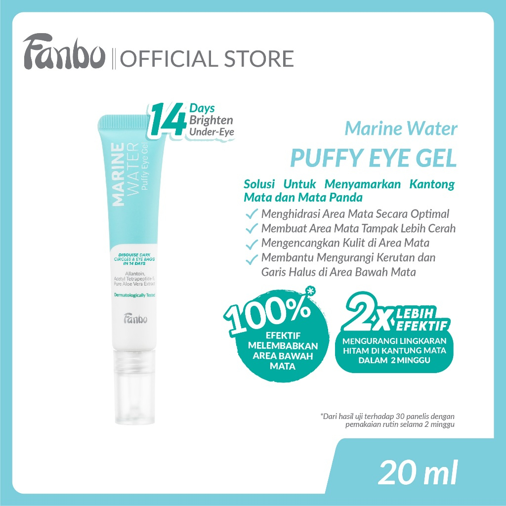 Jual Fanbo Marine Water Puffy Eye Gel 20 ml | Shopee Indonesia