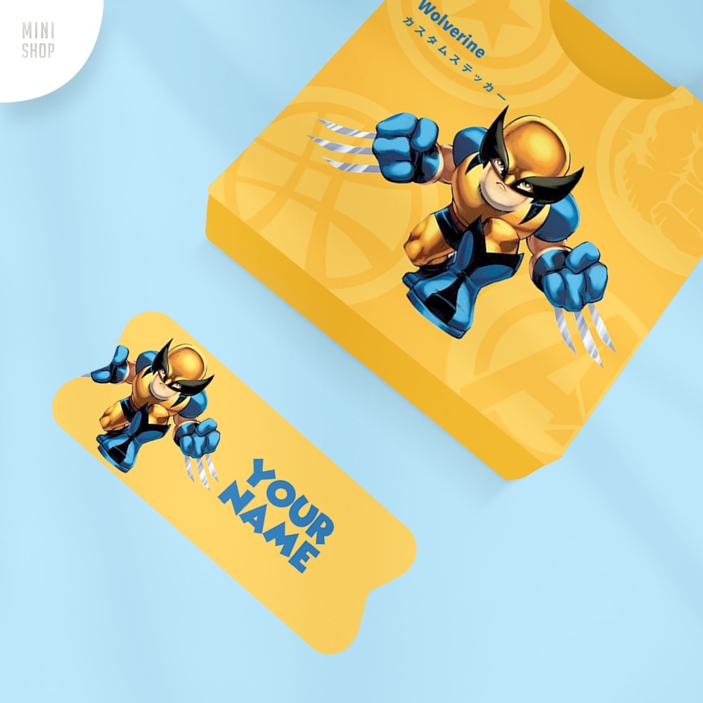Jual Stiker Nama Custom Waterproof Marvel Wolverine (Avengers) | Shopee