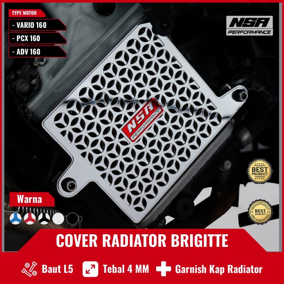 Jual Ready Stock Nsa Cover Radiator Two Tone Brigitte Tutup Radiator Vario Nmax Pcx Adv Aerox