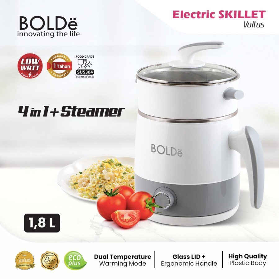 Jual BOLDe Electric Skillet Voltus 1.8 Liter Panci Listrik Streamer ...