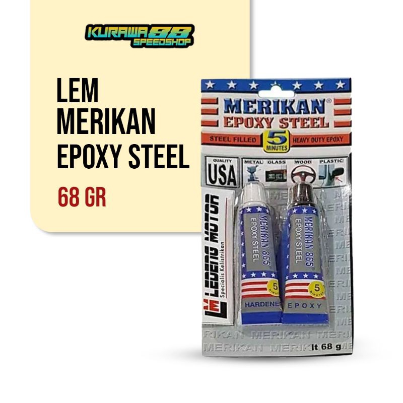 Jual LEM MERIKAN EPOXY STEEL 68GRAM | LEM BESI MERIKAN STEEL | MERIKAN ...