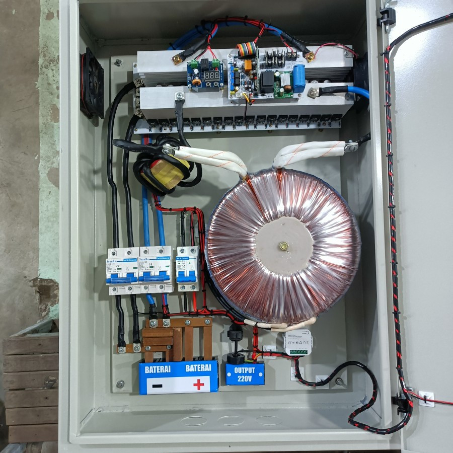 Jual box inverter 10kw pure sine wave low freq 48v 72v 96v 10.000w off ...