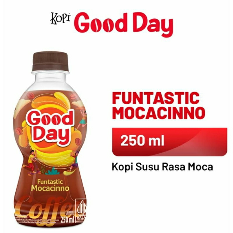 Jual Kopi Good day botol funtastic mocacinno coffee 250ml x 24pc ( 1 ...