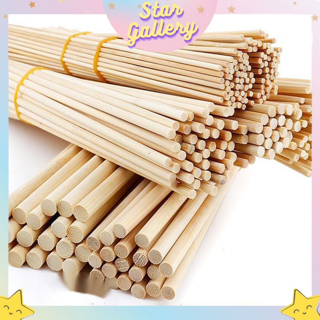 Jual Dowel Kayu Ramin 6mm Stik Kayu Bulat Buket Bunga Dowel Stik Kayu ...