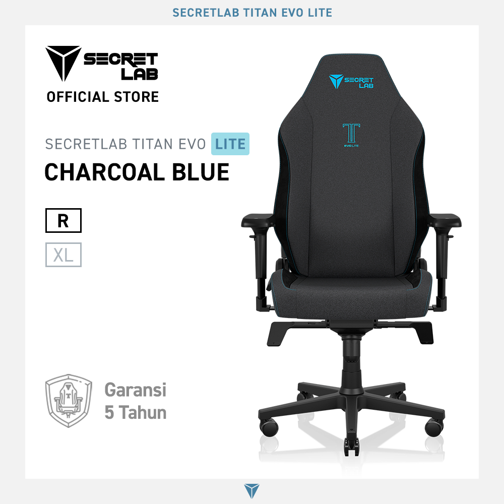 Jual Secretlab Titan Evo Lite SoftWeave™ Charcoal Blue Shopee Indonesia