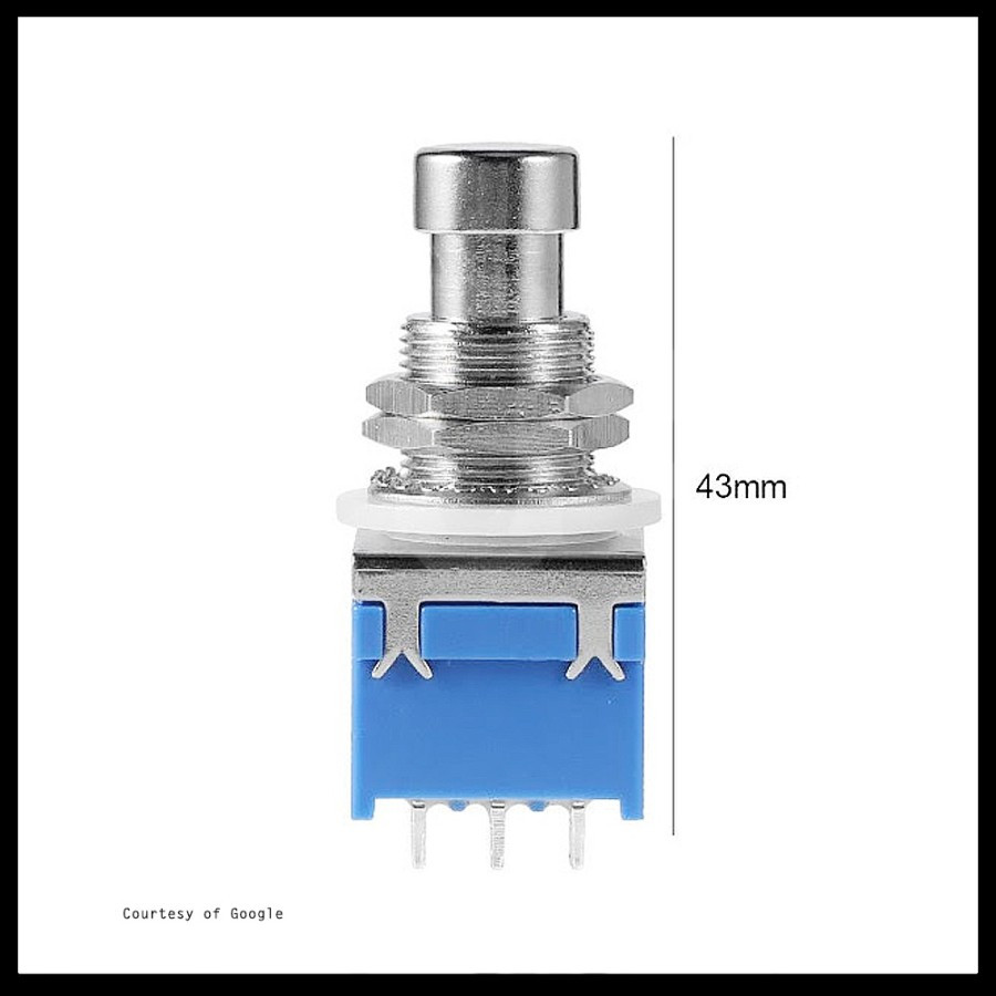 Jual Saklar Switch Pedal Effects Injak Foot Push 3PDT 9 Pin Bypass Blue ...