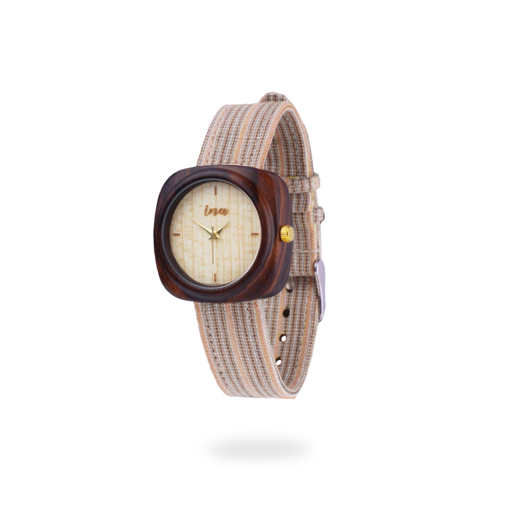 Jual INA Watch Jam Tangan Kayu Sonokeling Seri Gandrung | Shopee Indonesia