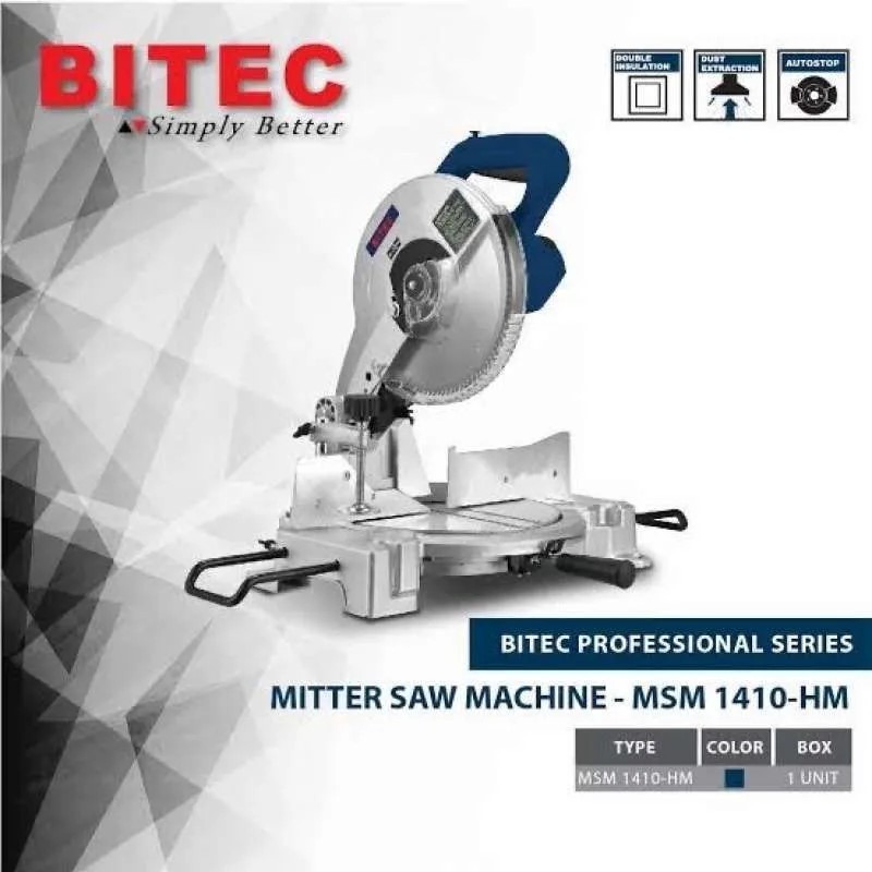 Jual MESIN POTONG KOMBINASI / MITER SAW MACHINE Merk BITEC (MSM 1410-HM ...