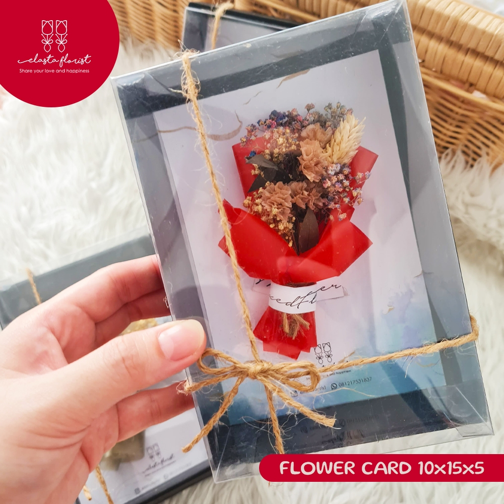 Jual HARD BOX DRIED FLOWER CARD - BUNGA KERING - KARTU UCAPAN ...