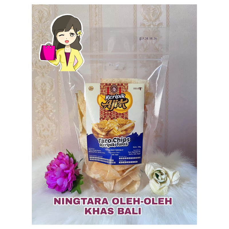 Jual Keripik Talas Taro Chips Ajik Oleh Oleh Khas Bali Shopee Indonesia