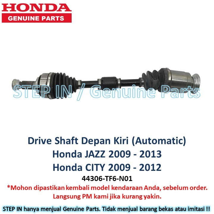 Jual AS RODA depan kanan kiri Drive Shaft HONDA JAZZ 2009 2009 2010