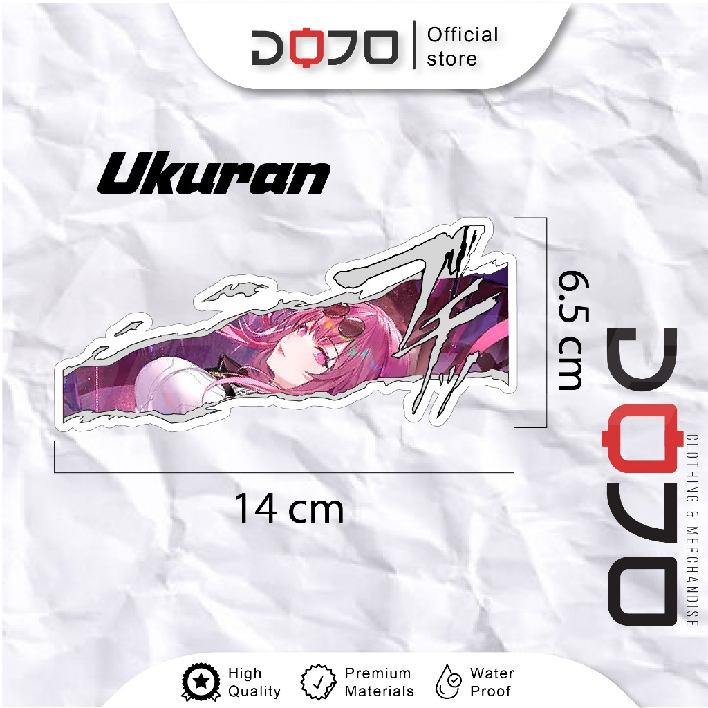 Jual Sticker VINYL Honkai Star Rail Kafka HSR motor mobil notebook ...