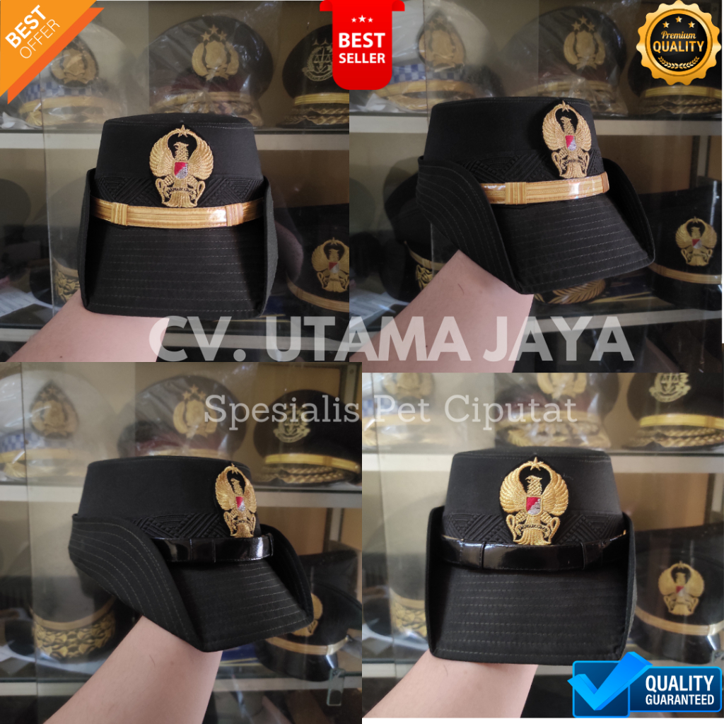 Jual Topi Pet PDU TNI AD WANITA TAMTAMA BINTARA PAMEN PATI Perwira ...