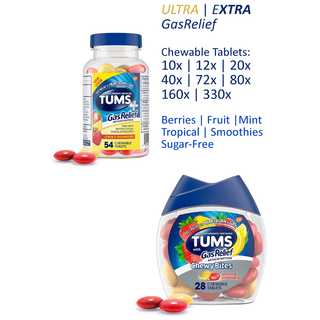 Jual TUMS Permen Ultra Extra Asam Lambung Maag Gerd Gas