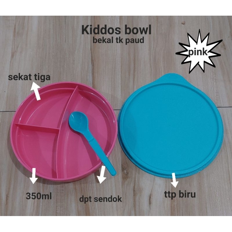 Jual ORIGINAL TUPPERWARE BEKAL ANAK TK PAUD KIDDOS PLUS SENDOK | Shopee ...