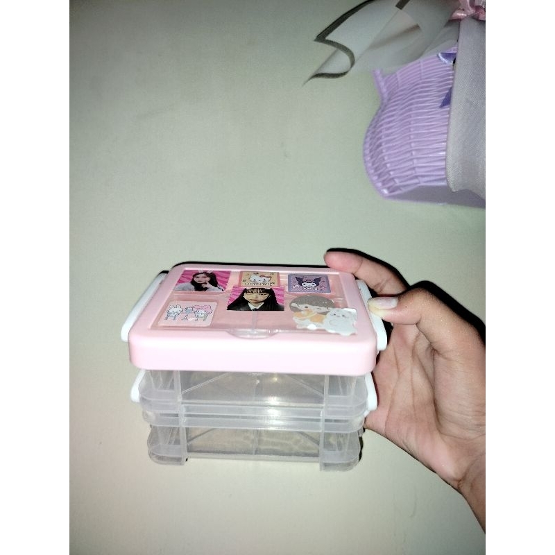 Jual storage box pink 2 tingkat (WAJIB BACA DESKRIPSI) | Shopee Indonesia