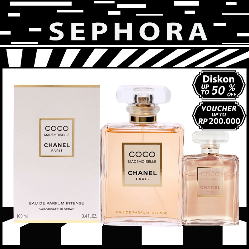 Jual SEPHORA COLLECTION 100 Original Chanel Coco Mademoiselle 100ml EDP for Women Chanel COCO MADEMOISELLE EAU DE PARFUM INTENSE SPRAY EDP 100ML Shopee Indonesia