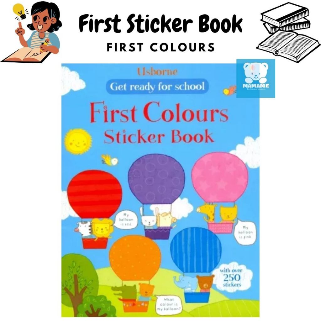 Jual [MAMAME]First Sticker Book // Buku Stiker Dan Bacaan Anak-anak ...