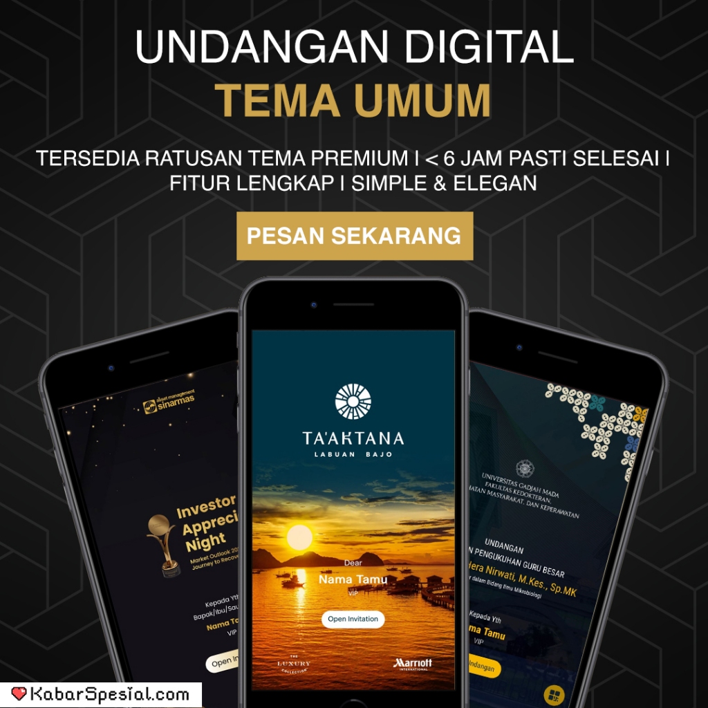 Undangan digital website tema acara umum