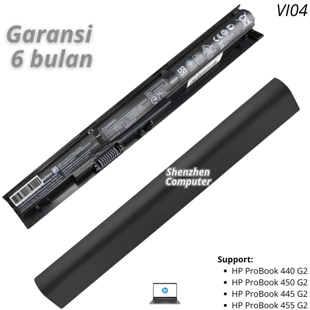 Jual Baterai HP ProBook 440 450 445 455 G2 VI04 battery | Shopee Indonesia