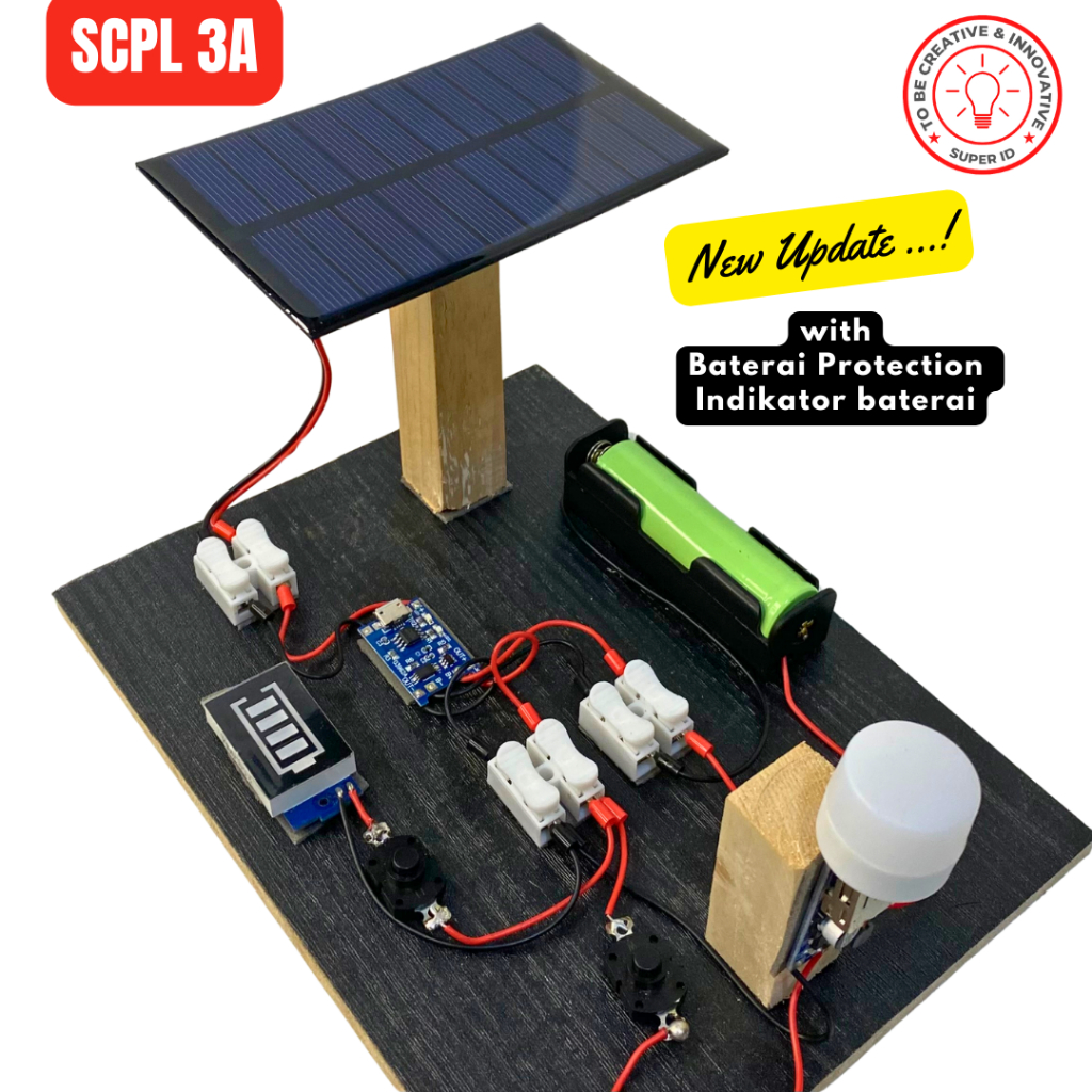 Jual DIY Kit Edukasi PLTS Mini Pembangkit Listrik Tenaga Matahari Panel ...