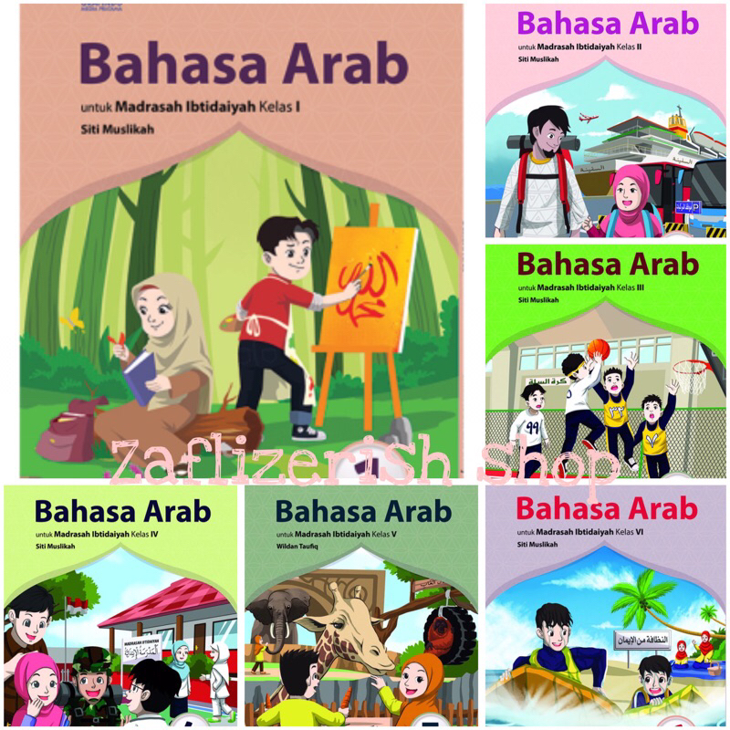 Jual Buku Paket Bahasa Arab Kelas 1 Sampai Kelas 6 SD/MI Kurikulum ...