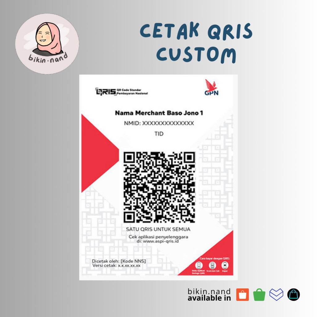 Jual Cetak Qris Bisa Satuan Cocok Untuk Penjual Offline Toko Kios