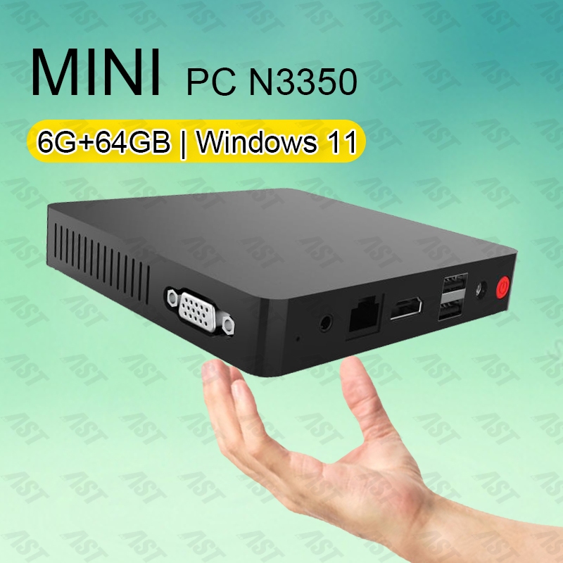 Jual AST Mini PC Murah Intel Windows 11 N3350 DDR4 RAM 4G+64GB SSD ...
