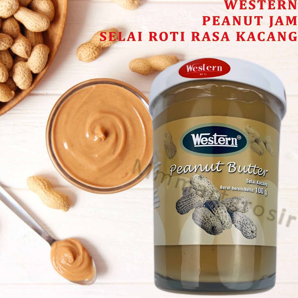 Jual Western / Selai Roti Rasa Kacang / Peanut Butter / 100gr | Shopee ...