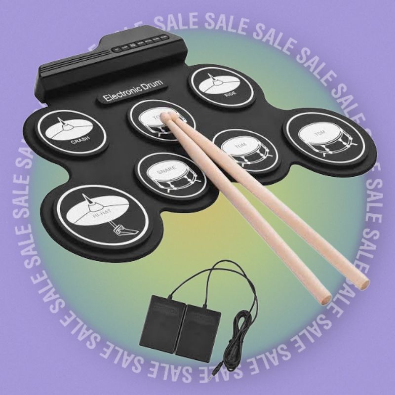 Jual Electronic Digital Drum Kit 7 Pads Roll Up USB Power | Shopee ...