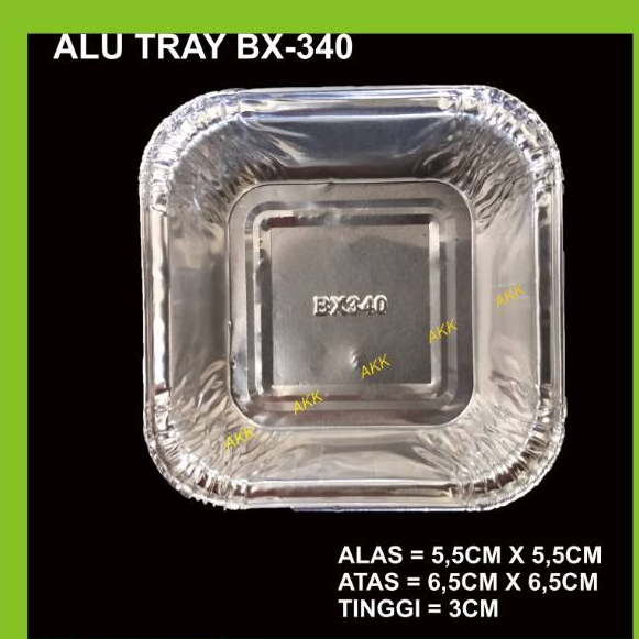 Jual Alu Tray Bx-340 / Aluminium Foil Cup (10 Pcs) | Shopee Indonesia