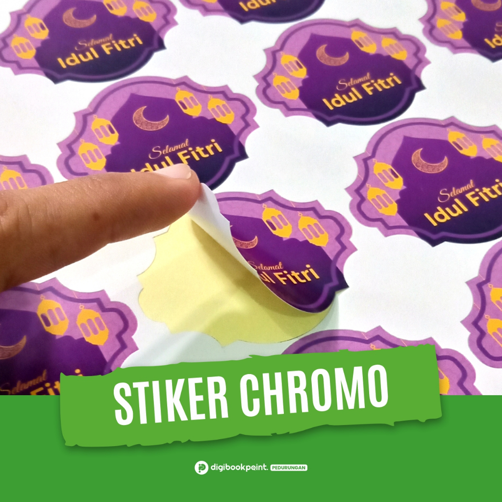 Jual Cetak Stiker Chromo Label Custom / Sticker Label Kemasan Makanan ...