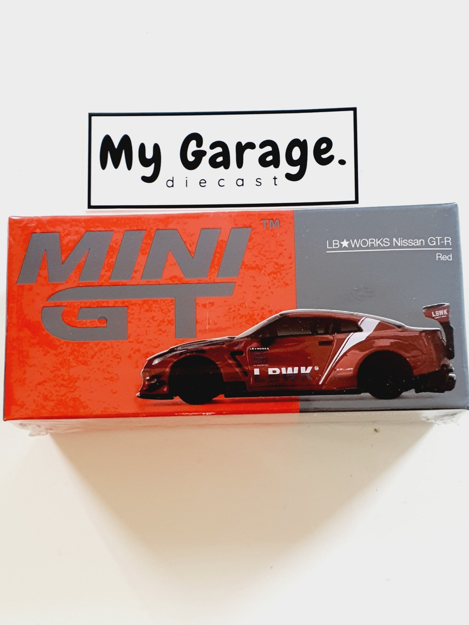 Jual Mini GT no 345 - LB WORKS Nissan GT-R R35 Red | Shopee Indonesia