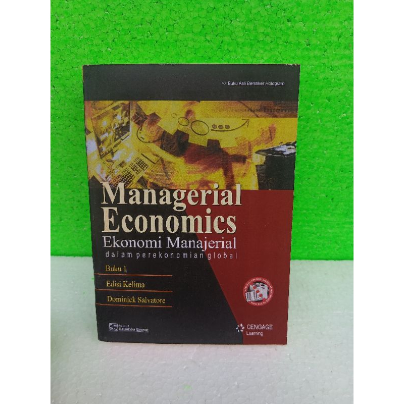 Jual MANAGERIAL ECONOMICS - EKONOMI MANAJERIAL Buku 1 By Dominick ...