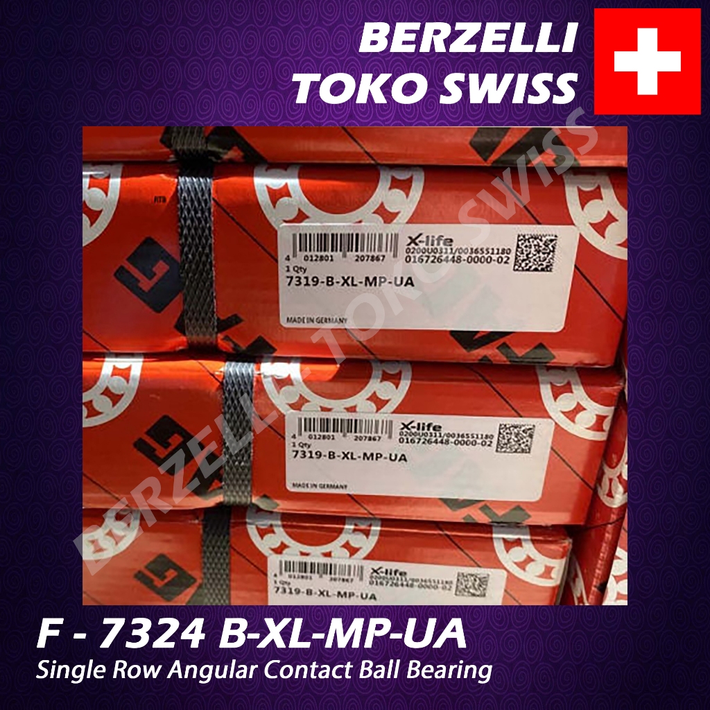 Jual F - 7324 B-XL-MP-UA Single Row Angular Contact Ball Bearing ...