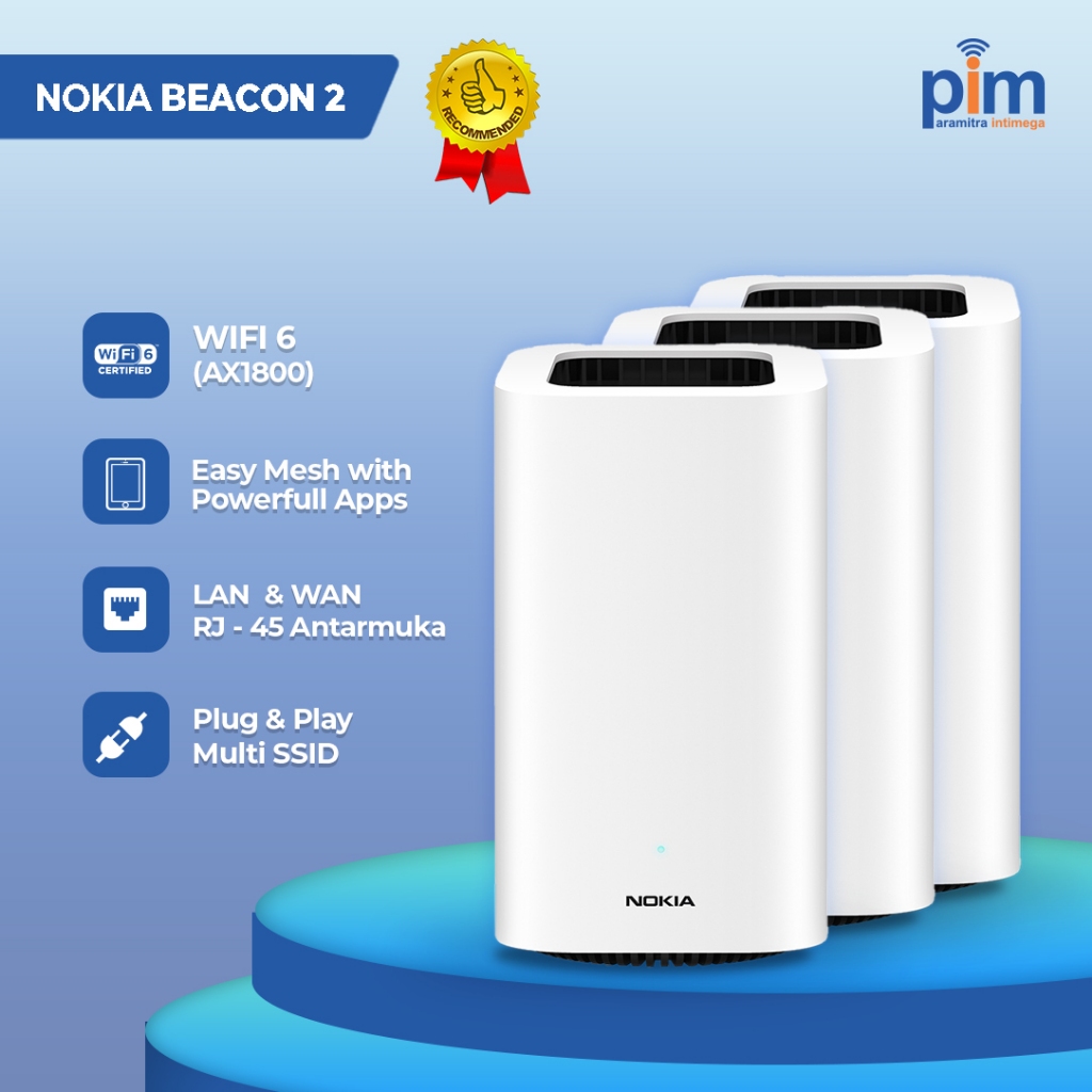 Jual Paket 3 Unit Nokia Wifi Beacon 2 Home Wifi Gateway - Mesh Router ...