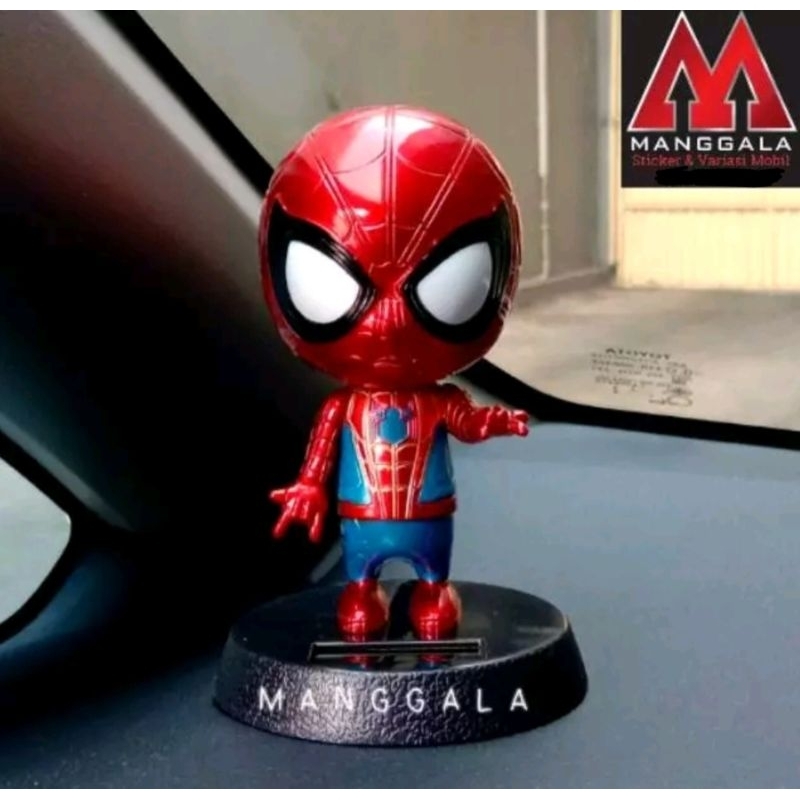 Jual Boneka Pajangan Solar Goyang Dashboard Mobil Spiderman 2 Shopee Indonesia