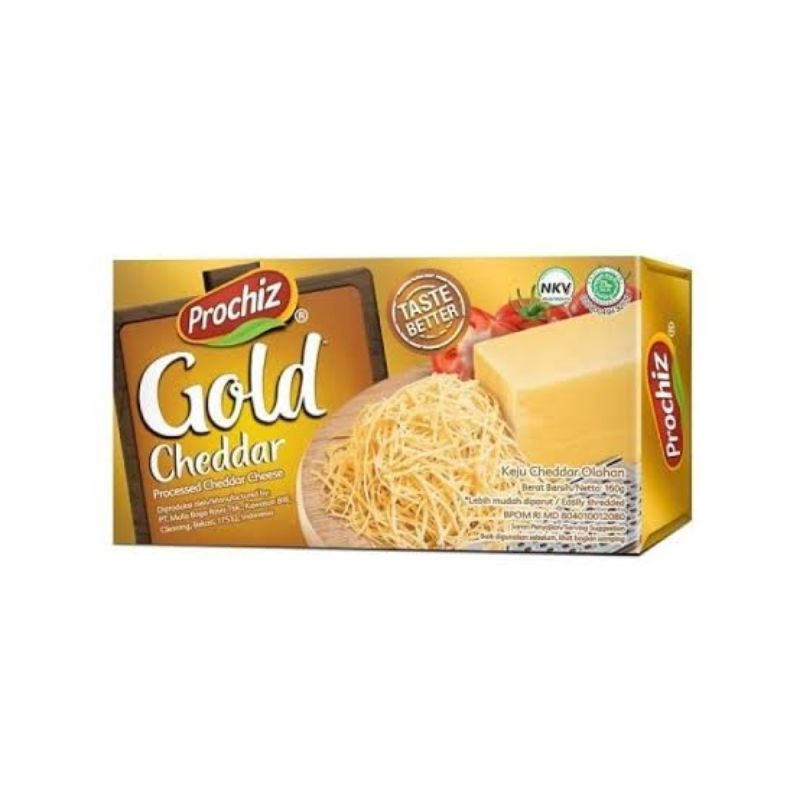 Jual Keju Prochiz Gold Cheddar 160g | Shopee Indonesia