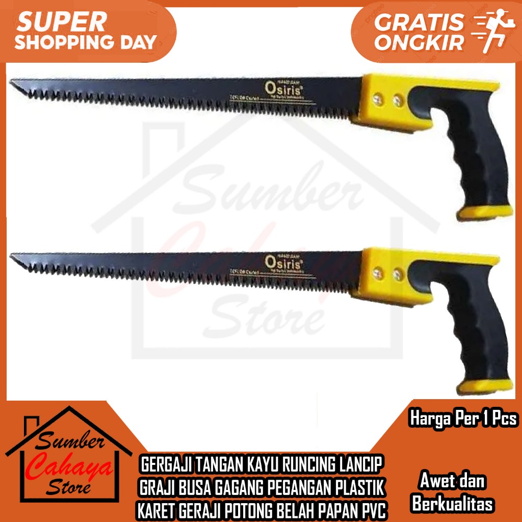 Jual GERGAJI TANGAN KAYU RUNCING LANCIP GRAJI BUSA GAGANG PVC PLASTIK ...