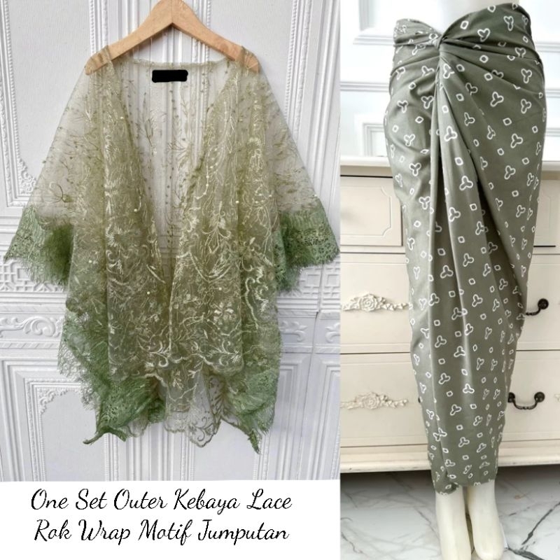 Jual ANAMIKA SET One Set Outer Lace Dan Rok Lilit Batik Motif Jumputan ...