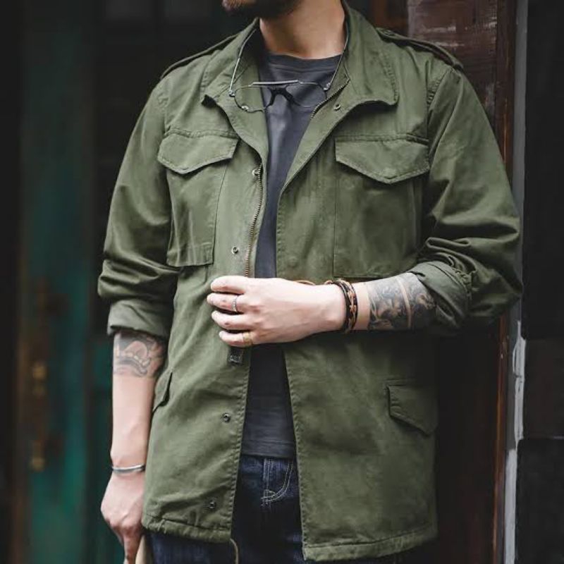 Jual Jaket Parka Korea Green Army Vintage Model M65 Jaket US Army Rambo ...