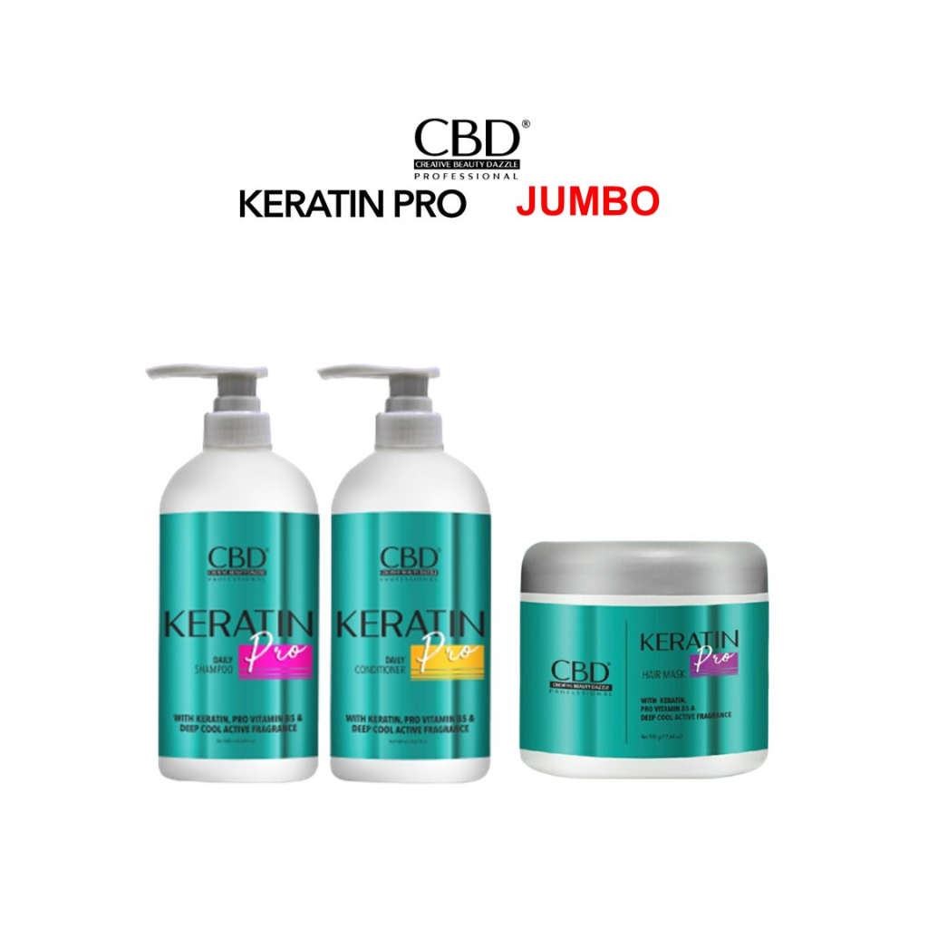 Jual Keratin Cbd Professional Pro Series Daily Treatment Ukuran Jumbo Besar L Liter Shopee