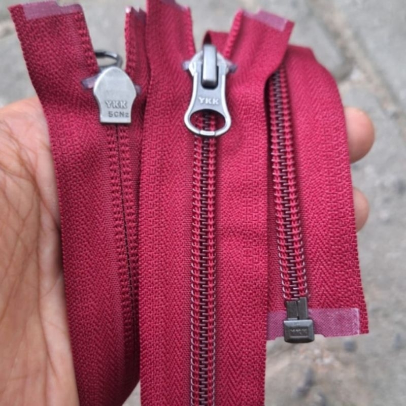 Jual Resleting YKK Zipper Korea Jaket Sweater Gigi Halus Hitam 42 s/d