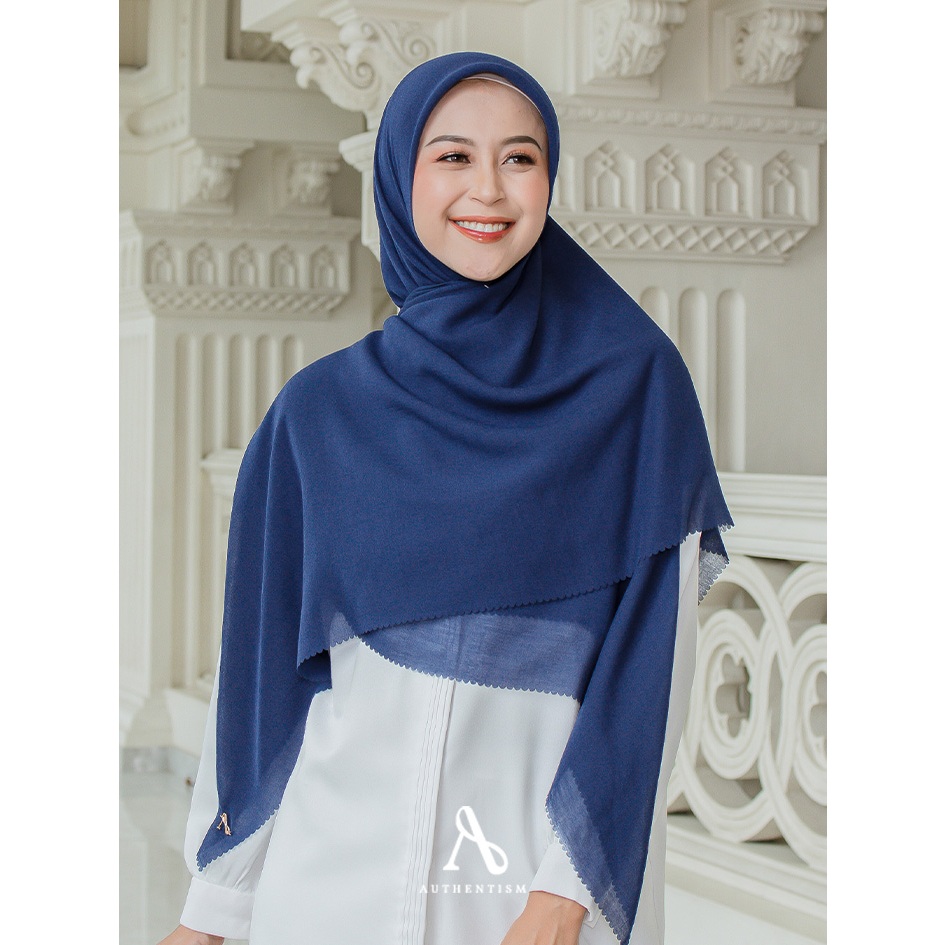 AUTHENTISM ID Raline Basic Voal Syari Kerudung Segi Empat Polos Aira Voal Lasercut Premium