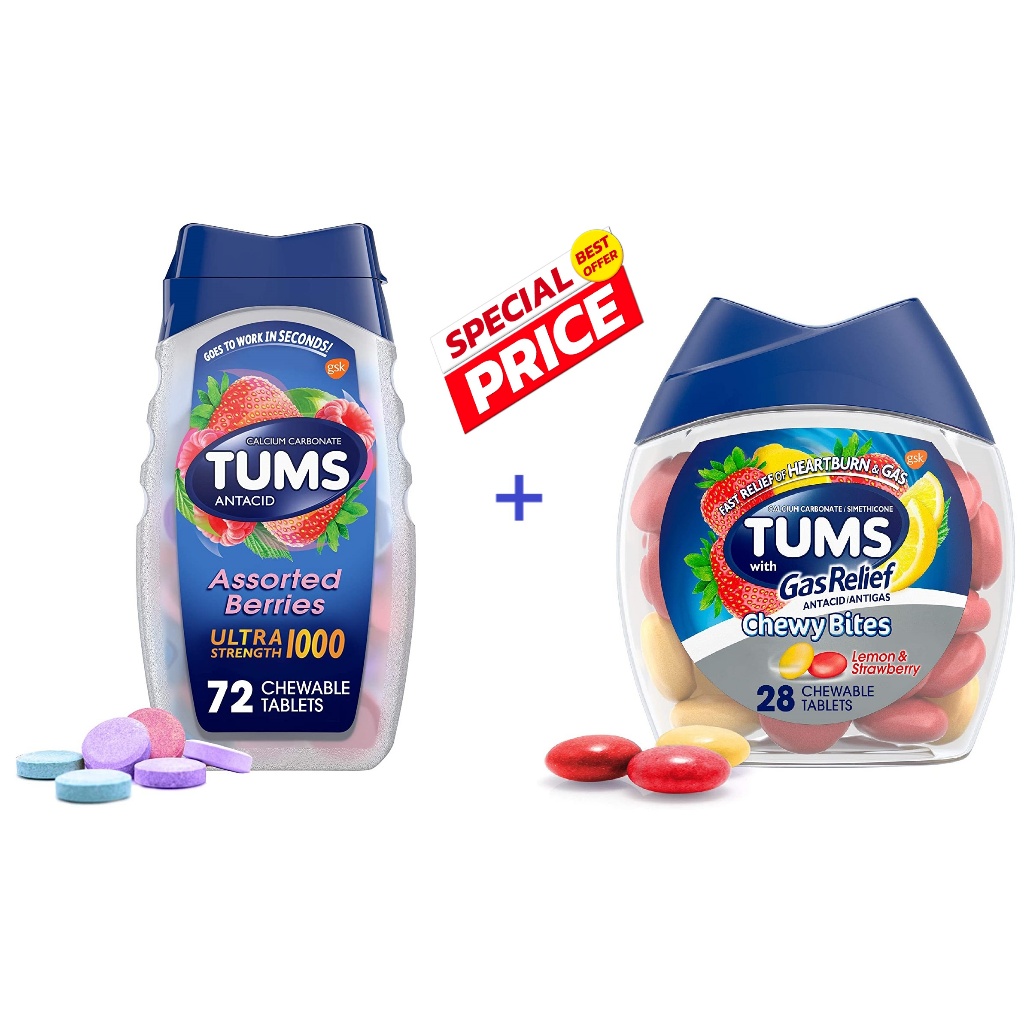 Jual TUMS Permen Ultra Extra Asam Lambung Maag Gerd Gas