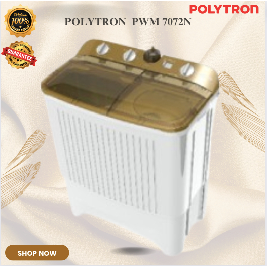 Jual POLYTRON Mesin Cuci 2 Tabung Primadona Giant PWM 7072N 7KG/PWM ...