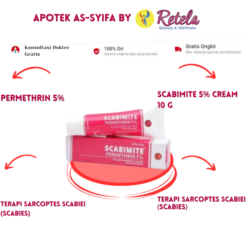 Jual Scabimite 5 Cream 10 G Scabies Shopee Indonesia