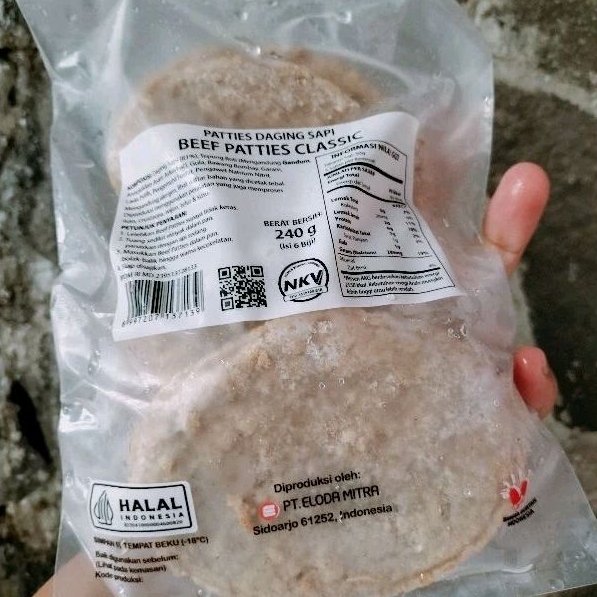 Jual Bernardi Beef Patties Classic isi 6 Daging Isi Burger 240gr Halal