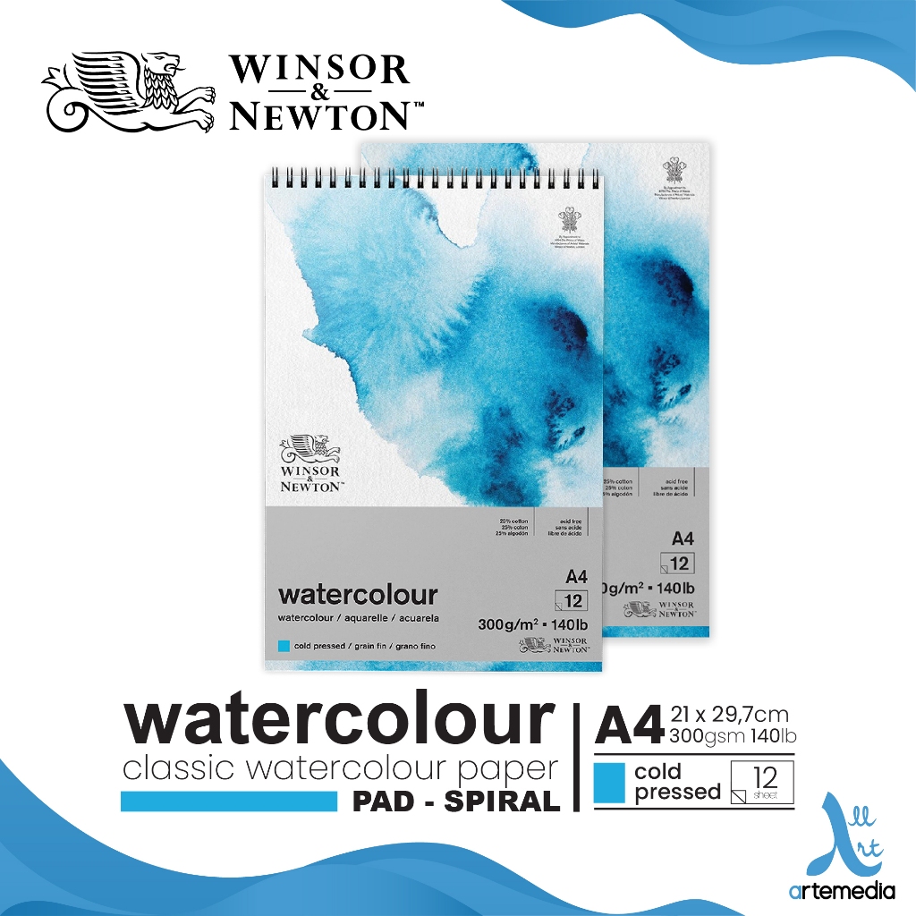 Winsor & Newton Bristol Drawing Paper Pad - A4, Bright White, 250gsm, 20 Sheets