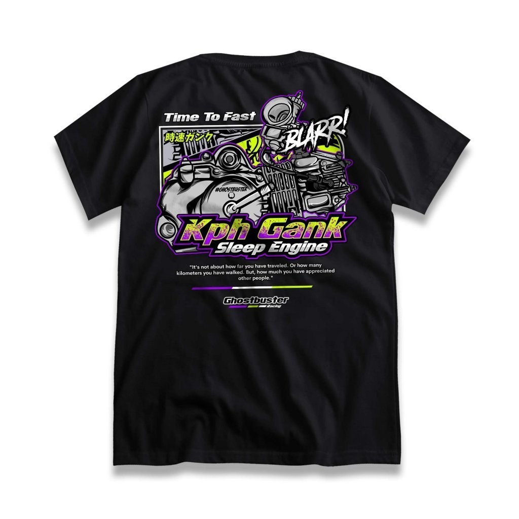 Jual V104 Kaos Racing KPH Gank Sleep Engine Time To Fast Baju Distro ...